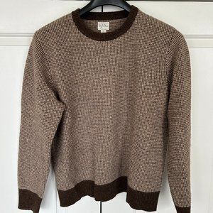 Men's J. Crew merino wool sweater brown size large
